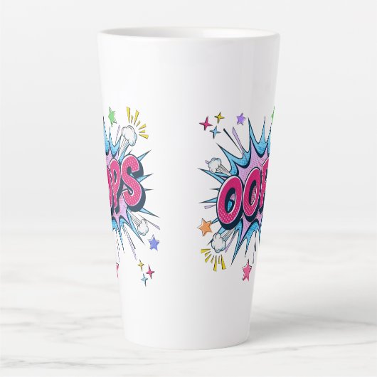 OOPS Comic Burst カフェラテマグ (正面)