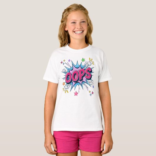 OOPS Comic Burst Tシャツ (正面フル)