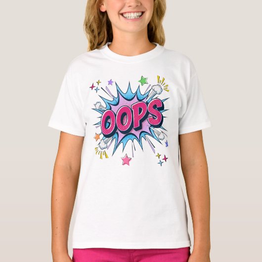 OOPS Comic Burst Tシャツ (正面)