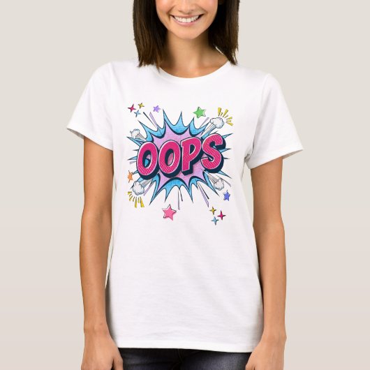 OOPS Comic Burst Tシャツ (正面)