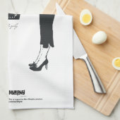 Oops! Did I buy champagne instead of milk again..? キッチンタオル (四つ折り)