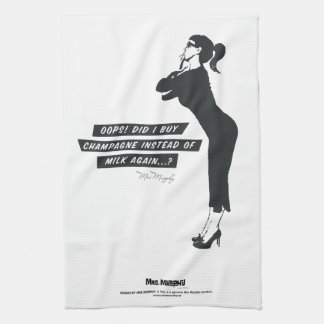 Oops! Did I buy champagne instead of milk again..? キッチンタオル