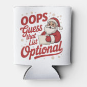 Oops Guess That List Optional Funny Santa Claus 缶クーラー (正面)