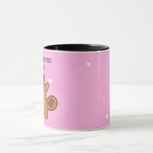 Oops… I Accidentally Stole Your Heart Mug |Beaver マグカップ (中央)