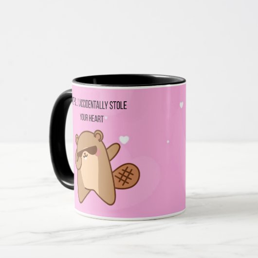 Oops… I Accidentally Stole Your Heart Mug |Beaver マグカップ (正面左)