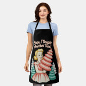 Oops I Bought Another Tree Funny Xmas Christmas エプロン (着用した状態)