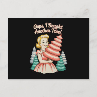 Oops I Bought Another Tree Funny Xmas Christmas シーズンポストカード