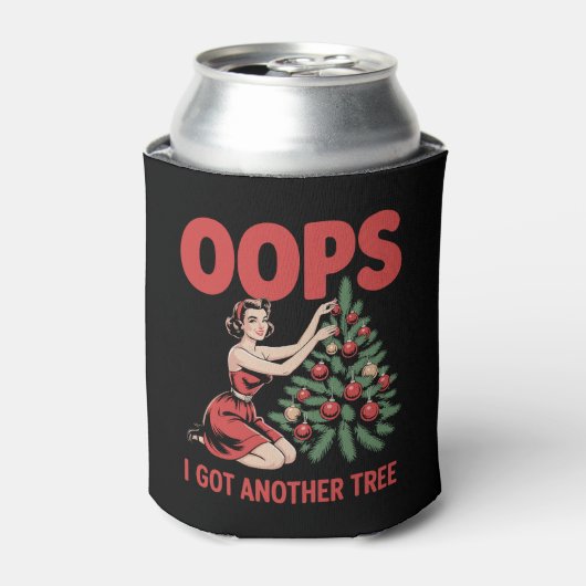 Oops I Got Another Tree Christmas Ornaments Retro 缶クーラー (缶正面)
