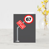 Oops I Hit Six Seven 6 7 Meme Funny Brainrot Inter カード (黄色い花)