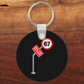 Oops I Hit Six Seven 6 7 Meme Funny Brainrot Inter キーホルダー (正面)