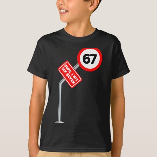 Oops I Hit Six Seven 6 7 Meme Funny Brainrot Inter Tシャツ (正面)