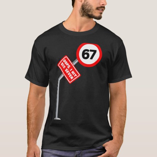 Oops I Hit Six Seven 6 7 Meme Funny Brainrot Inter Tシャツ (正面)
