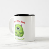 Oops My Bad Still Friends Mug – Funny Friendship C ツートーンマグカップ (正面左)