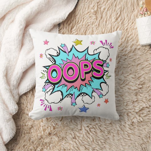Oops Pop Art Explosion クッション (ブランケット)