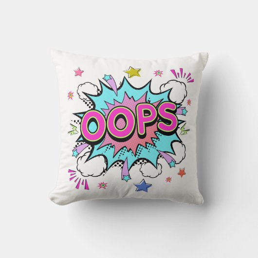 Oops Pop Art Explosion クッション (正面)