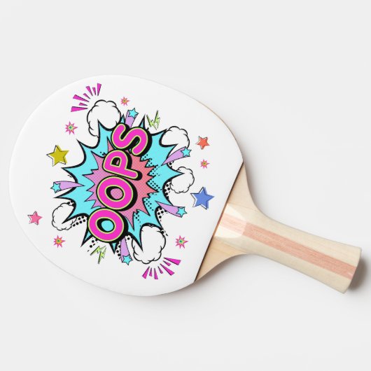 Oops Pop Art Explosion 卓球ラケット (横)
