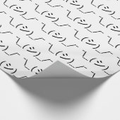 Oops Shrug Emoticon O\_(シ)_/ 日本のKaomoji ラッピングペーパー (角)