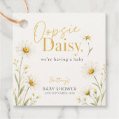 Oopsie Daisy 野の花 ベビーシャワー フェイバータグ (正面)