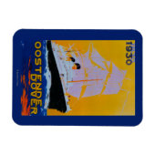 Oostende DoverヴィンテージポスターEurope マグネット (横)