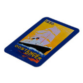 Oostende DoverヴィンテージポスターEurope マグネット (左側)