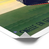 Oostende Dover Belgium UK船ヴィンテージ旅行 ポスター (角)