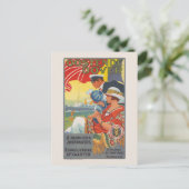 Oostende Dover Vintage Poster 1920 ポストカード (スタンド正面)