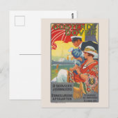 Oostende Dover Vintage Poster 1920 ポストカード (正面/裏面)