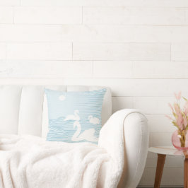 OPアートブルースワンドリフトマグ クッション