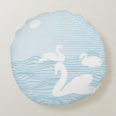 OPアートブルースワンドリフトマグ ラウンドクッション (裏面)