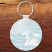 OPアートブルースワンドリフト キーホルダー (正面)