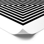 Op Artのみ対称シェイプ10 ポスター (角)