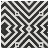 Op Artの白黒の幾何学的パターンスタイル ファブリック (クローズアップ)