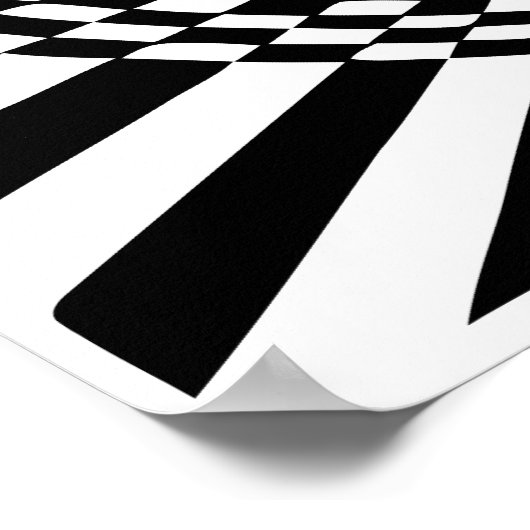 Op Art、光学錯覚 ポスター (角)