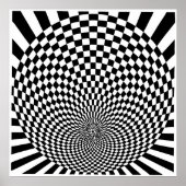 Op Art、光学錯覚 ポスター (正面)