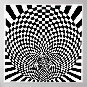 Op Art、光学錯覚 ポスター