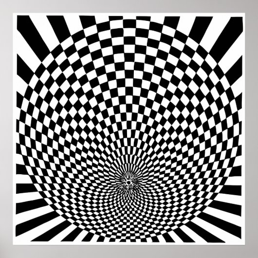 Op Art、光学錯覚 ポスター (正面)