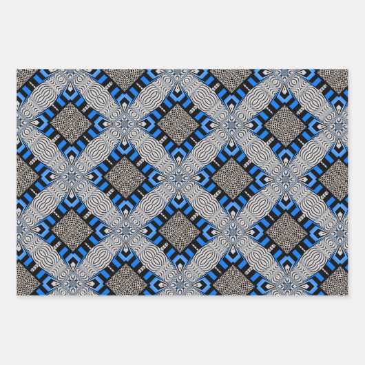 Op Art、Dots、Deco Sampler ラッピングペーパーシート (正面)