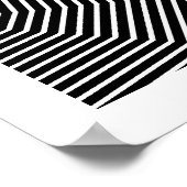 Op Art Only Symmetric Shapes 04シームレス ポスター (角)