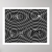 Op Art Random Moire Waves 01シームレス ポスター (正面)