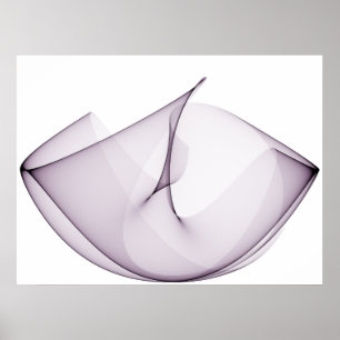 Op Art Sine Curves 3Violet ポスター