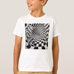Op Art TunnelキッズベーシックTシャツ Tシャツ