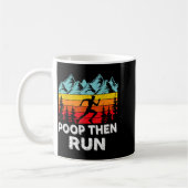 Op Then Run Funny Running Quotes For Marathon Runn コーヒーマグカップ (左)