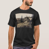 Op under Fjeldet toner en Lur Theodor Kittelsen il Tシャツ (正面)