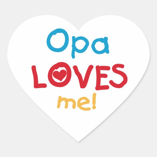 OpaがTシャツとギフトを愛す|過去記事 ハートシール (正面)