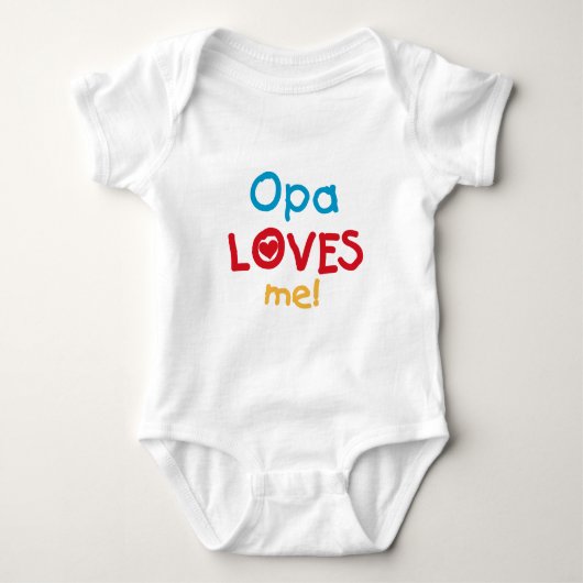 OpaがTシャツとギフトを愛す|過去記事 ベビーボディスーツ (正面)