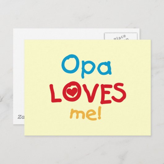 OpaがTシャツとギフトを愛す|過去記事 ポストカード (正面/裏面)