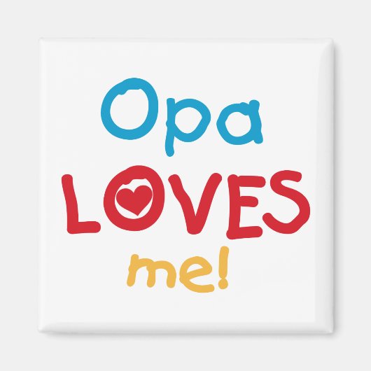 OpaがTシャツとギフトを愛す|過去記事 マグネット (正面)