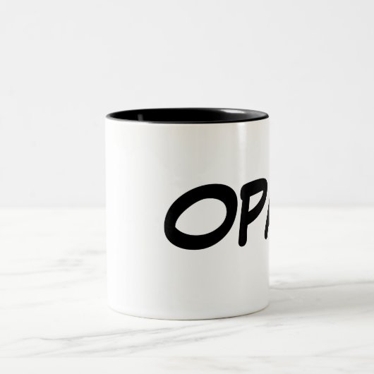 OPAのドイツの祖父のマグ ツートーンマグカップ (中央)