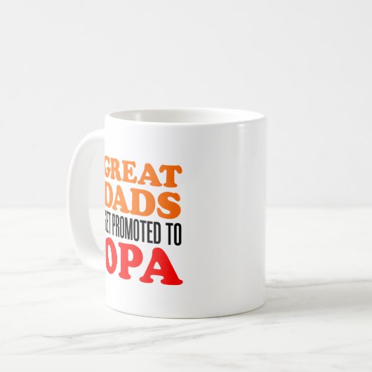 Opaのマグに促進されるすばらしいパパ コーヒーマグカップ (正面左)