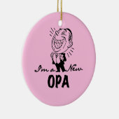 Opaの微笑の新しいTシャツおよびギフト セラミックオーナメント (右)